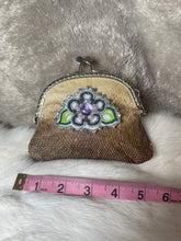 Load image into Gallery viewer, Fish skin clutch with beaded detail and suede lining
