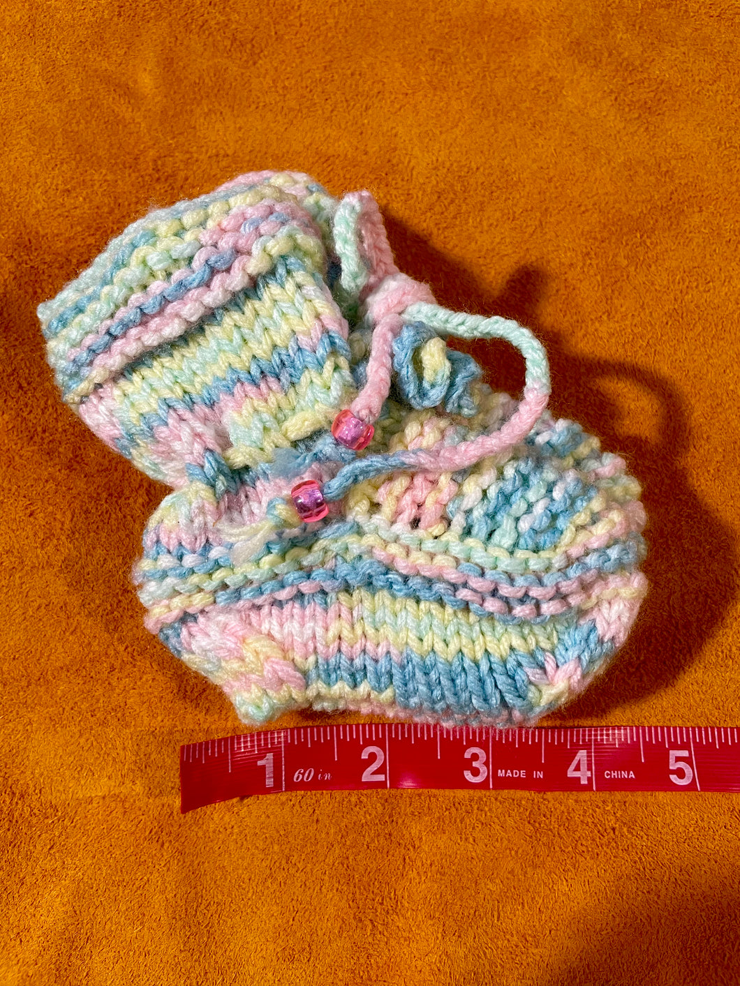 Pastel/Pink Baby Booties