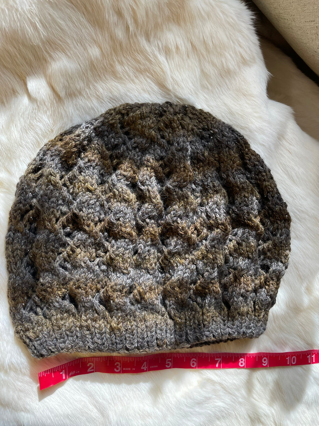 Adult Brown Multitone Hat (with flecks of sparkle camera can't pick up)