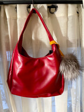 Load image into Gallery viewer, Red/Cross Fox Faux Leather Handbag
