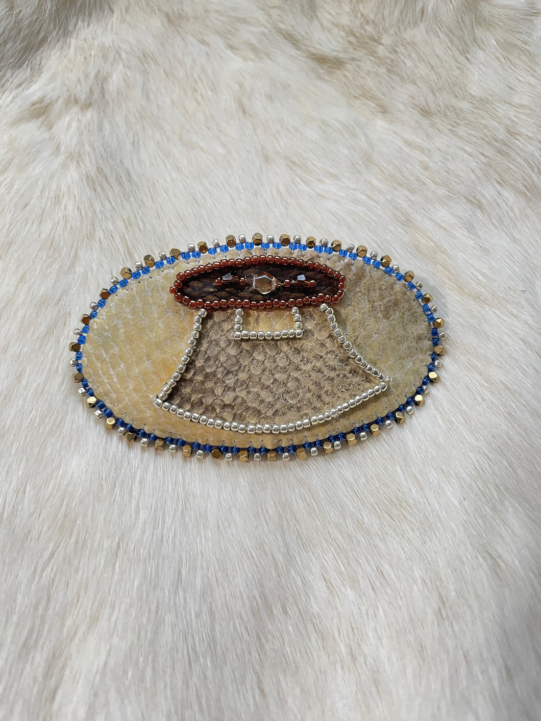 Fish Skin Uluaq Hairpin