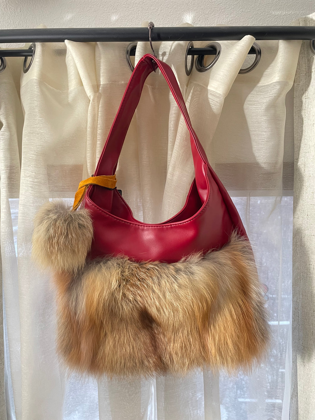 Fed Fox Faux Leather Handbag